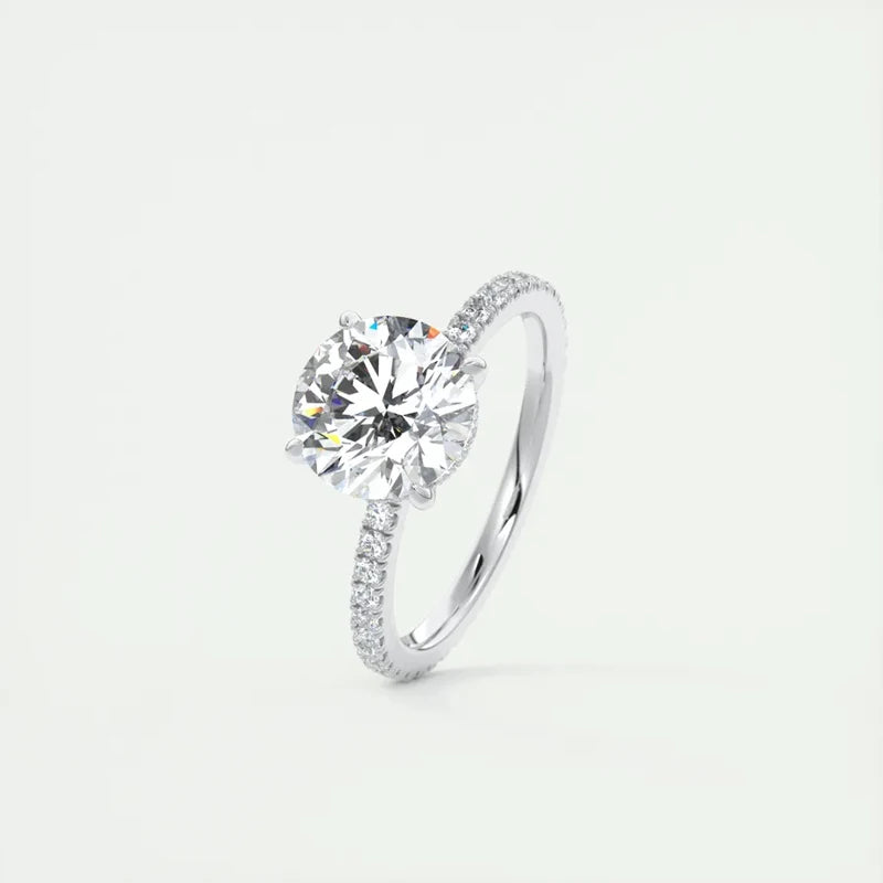 Classic 2-Carat Moissanite Solitaire Ring