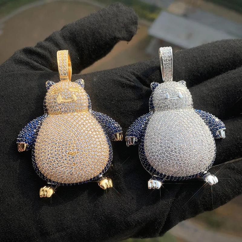 Iced Out "Snorlax" Hip Hop Pendant Necklace
