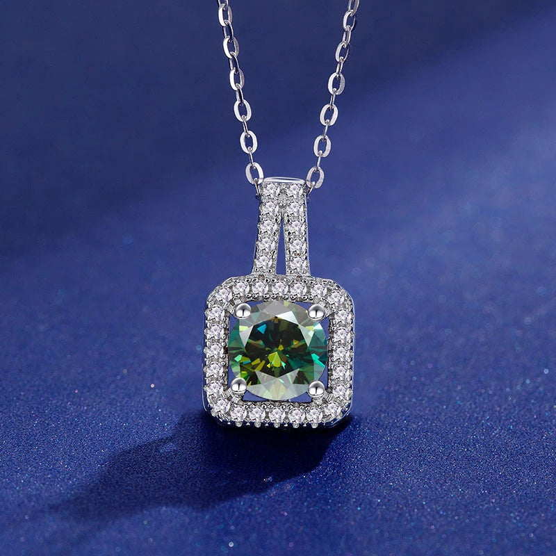 18K Gold Plated Moissanite Solitaire Necklace