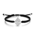 Hand-Braided Moissanite Flame Bracelet