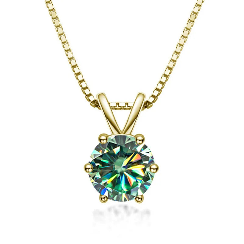 Classic Moissanite Solitaire Necklace