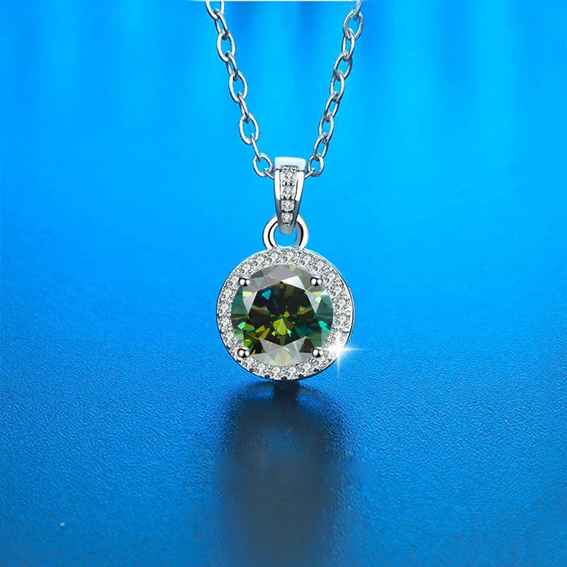 18K Gold Plated Moissanite Solitaire Necklace