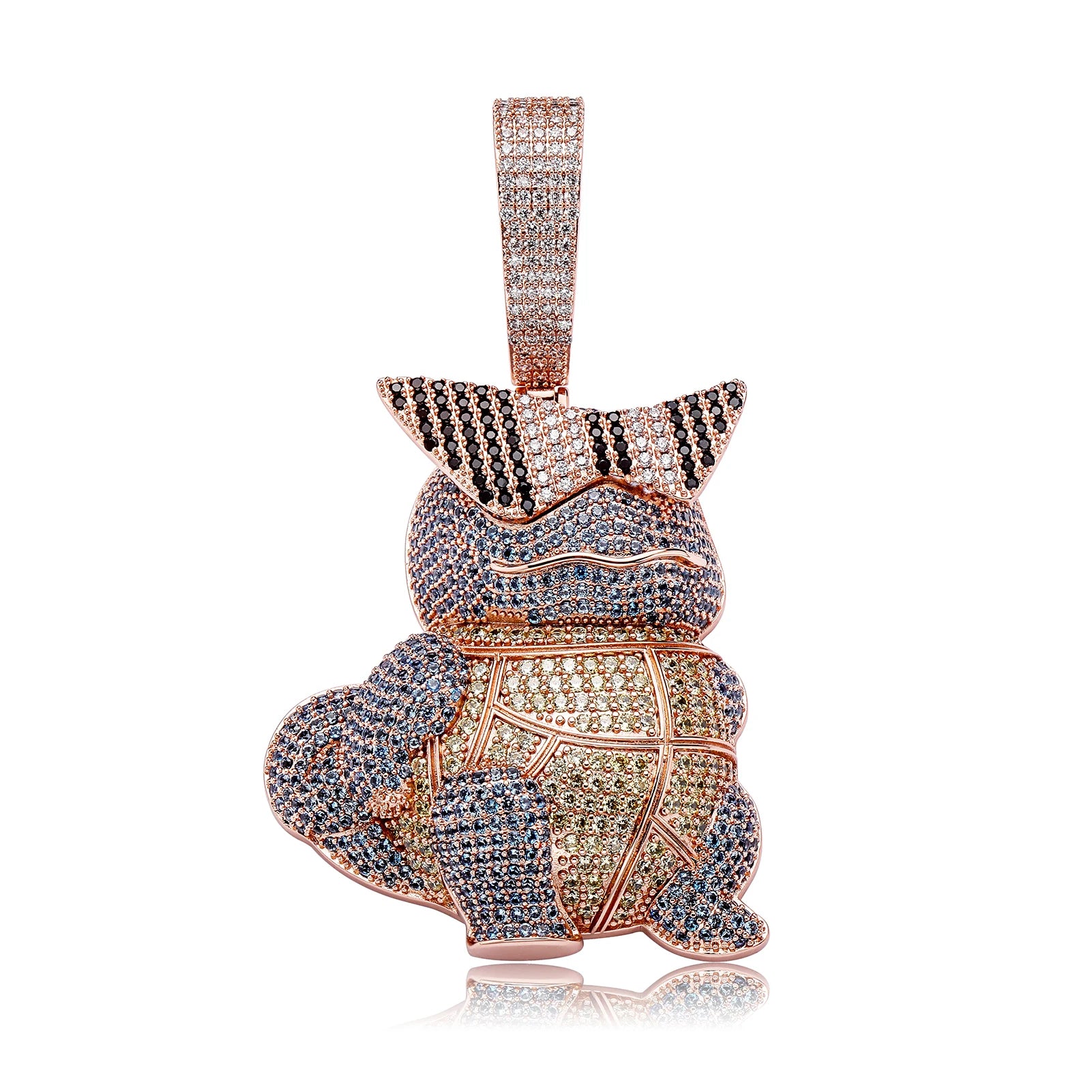 Iced Out Pokémon Character Pendant Necklace