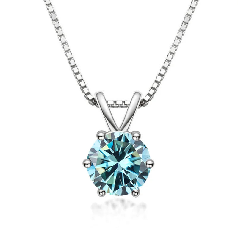 Classic Moissanite Solitaire Necklace