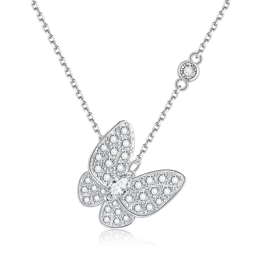 The Marquise Butterfly Moissanite Pendant