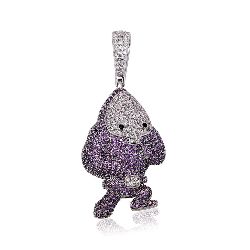 Iced Out Pokémon Character Pendant Necklace