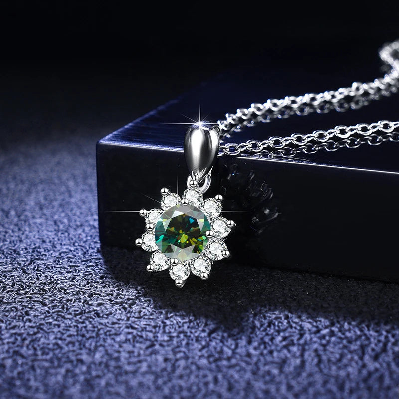 18K Gold Plated Moissanite Solitaire Necklace