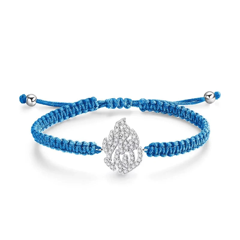 Hand-Braided Moissanite Flame Bracelet