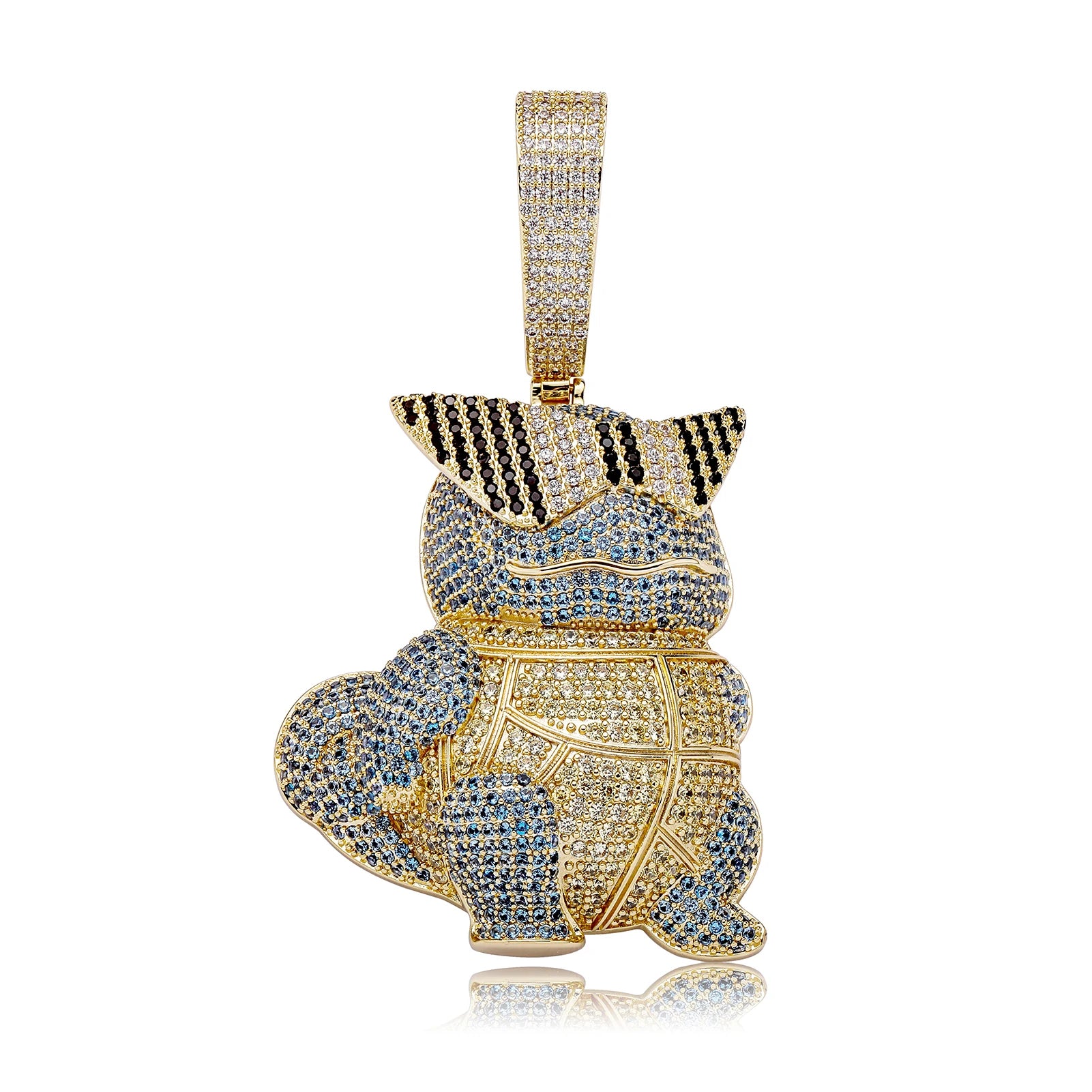 Iced Out Pokémon Character Pendant Necklace