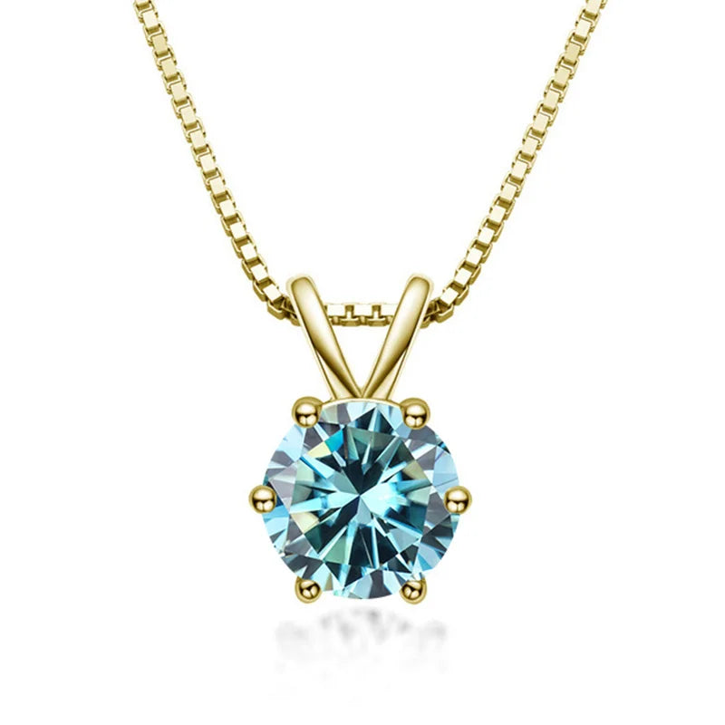 Classic Moissanite Solitaire Necklace