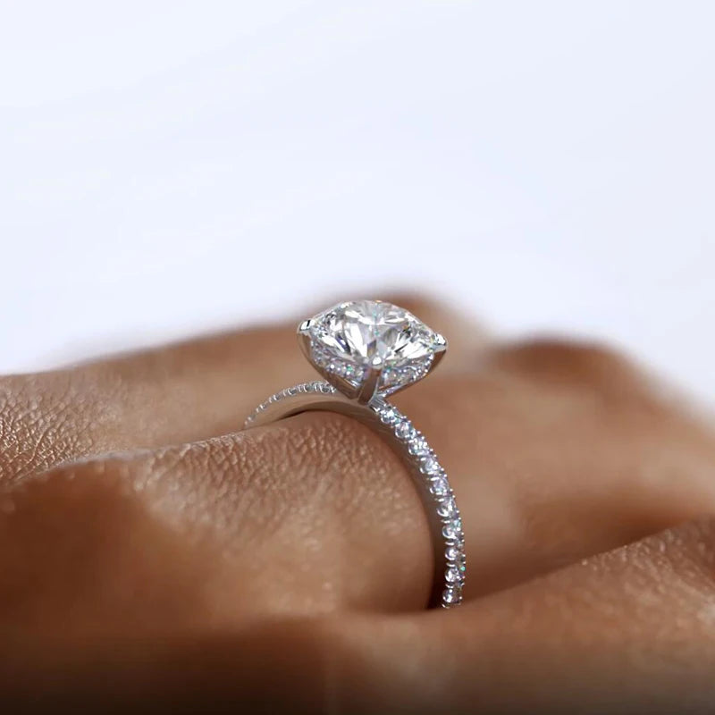 Classic 2-Carat Moissanite Solitaire Ring