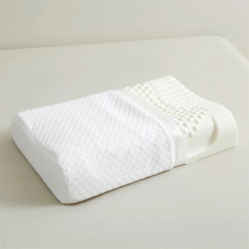 Latex Luxury Pillow Soft Breathable Multi-Purpose All-Season Comfort Washable for Bedroom Hotel  Adults Sleeping Pillow 60x40cm