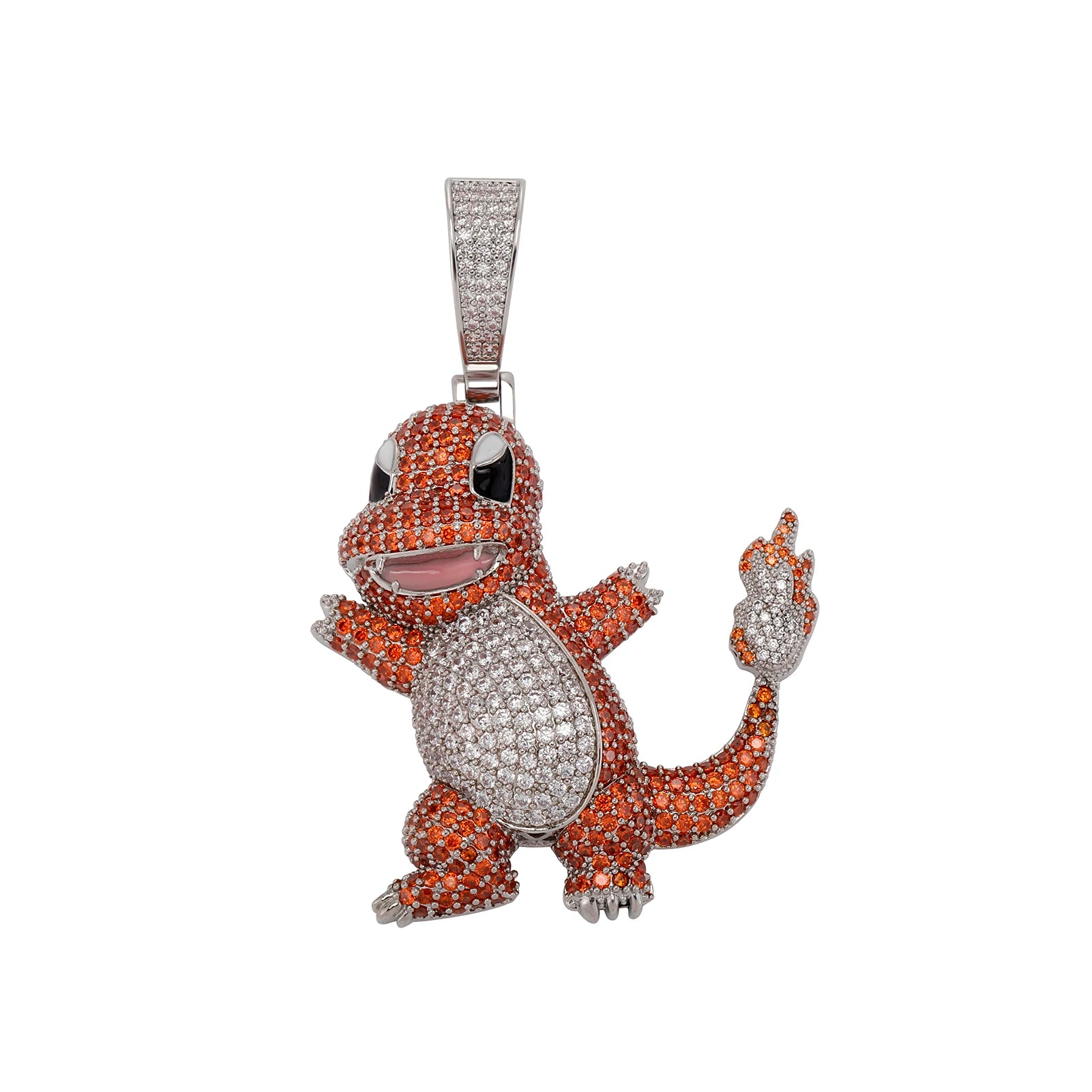 Iced Out Pokémon Character Pendant Necklace